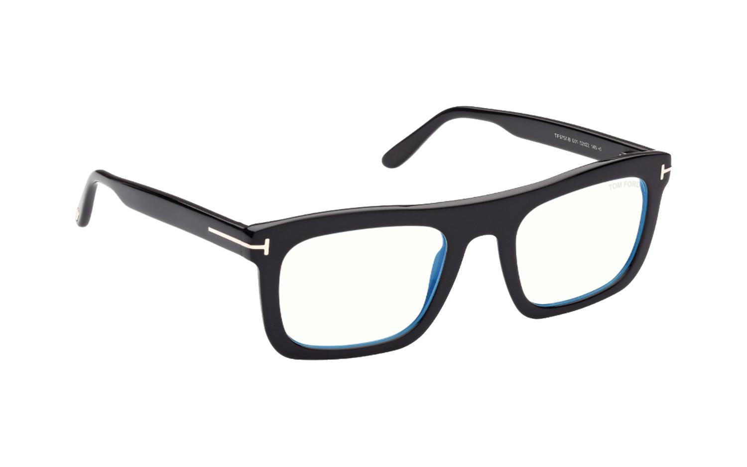 Tom Ford FT5757-B 001 52 Prescription Glasses | Shade Station